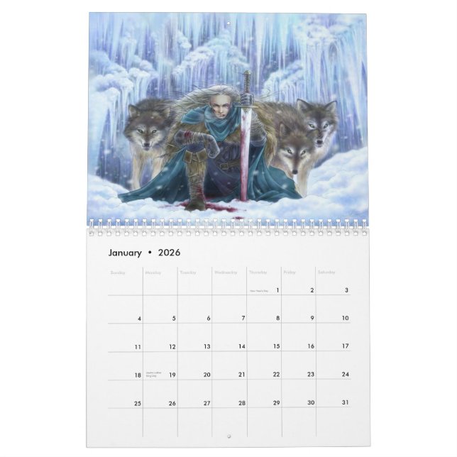 2013 Fantasie-Kalender - Kunst durch Mitzi Kalender (Jan 2026)