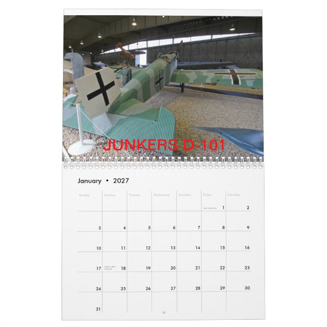 2013 Flugkalender Kalender (Jan 2027)