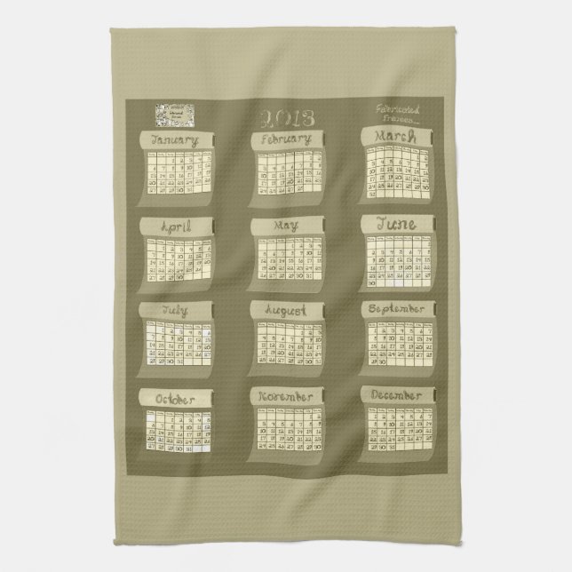 2013 Kalender Bolzen of Fabric Tea Küchentuch tn (Vertikal)