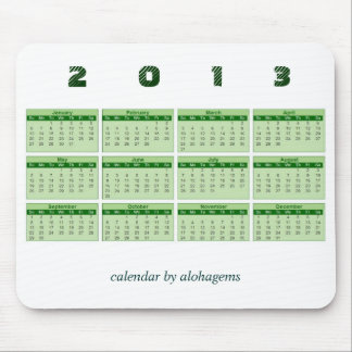 2013 Kalender-Mauspad Mousepad