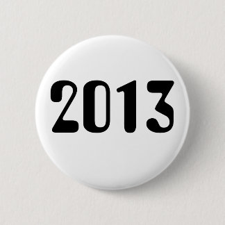 2013 Weiß-Knopf mit schwarzer Beschriftung Button
