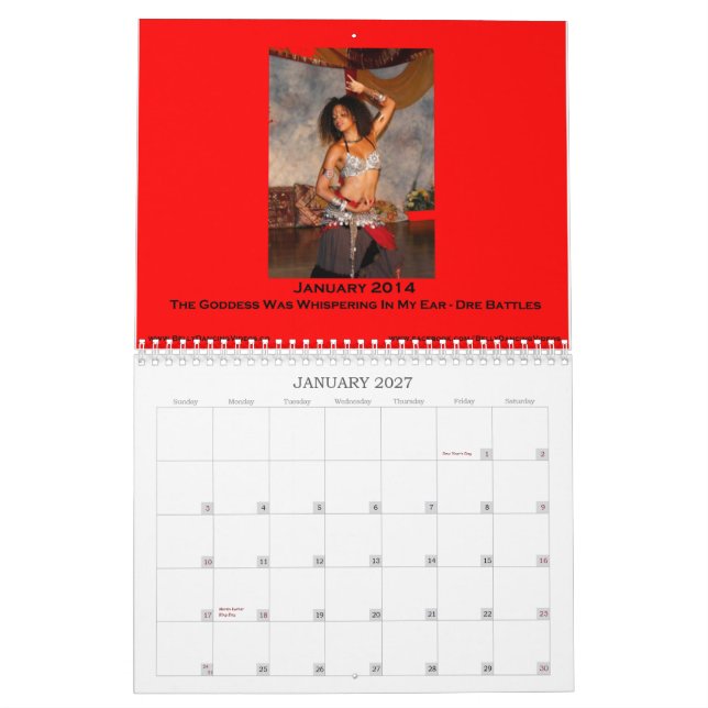 2014 Bauchtanz-Foto-Kalender Kalender (Jan 2027)