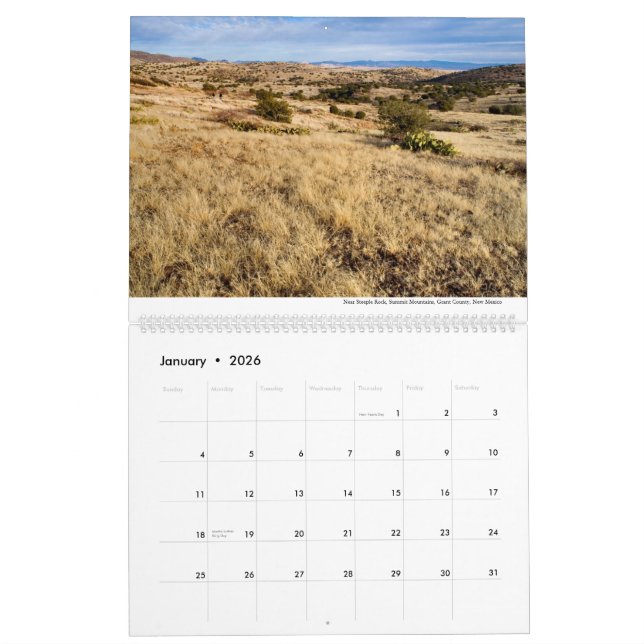 2014, calendrier du sud-ouest du Nouveau Mexique (Jan 2026)