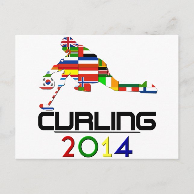2014: Curling Postkarte (Vorderseite)