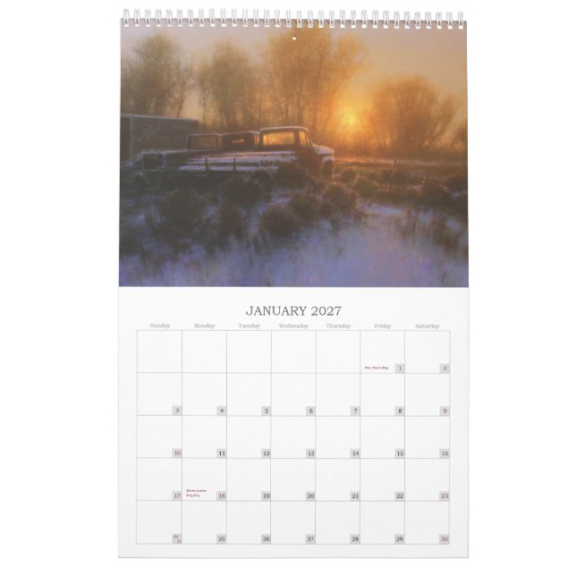 2014 Die Kunst von BRENT BAUMWOLLE Kalender (Jan 2027)