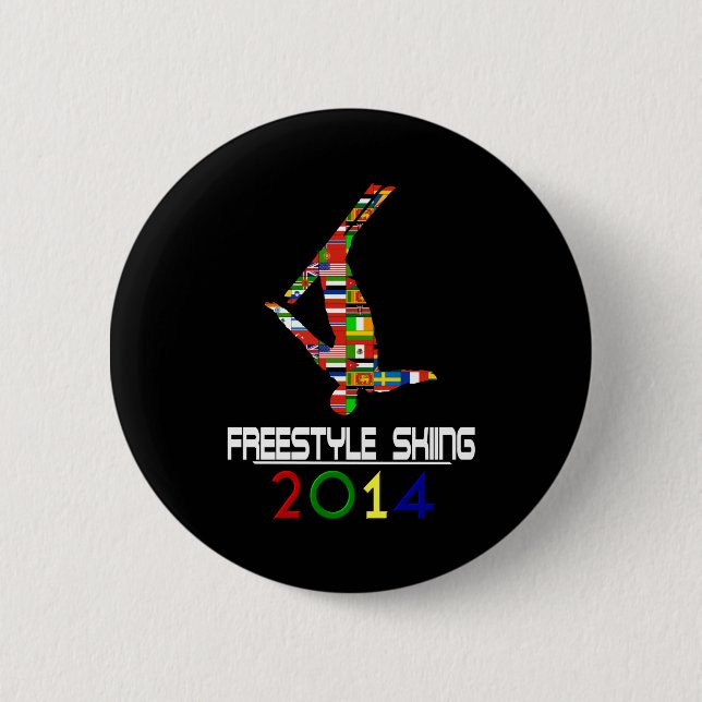 2014: Freistil-Skifahren Button (Vorderseite)