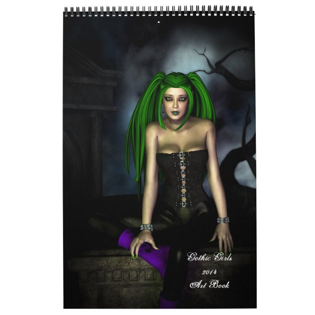 2014 Gotische Girls Art Buchkalender Kalender (Titelbild)