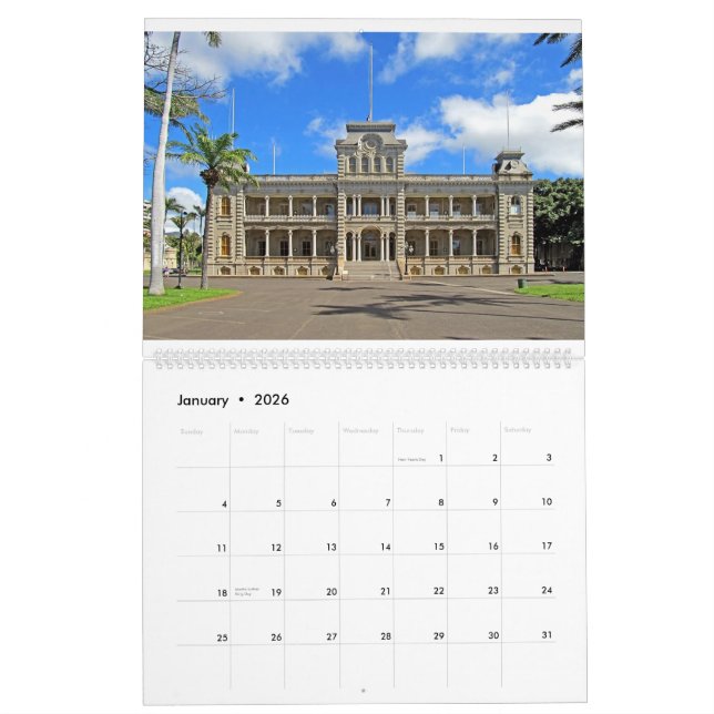 2014 Iolani Palace-Kalender Kalender (Jan 2026)