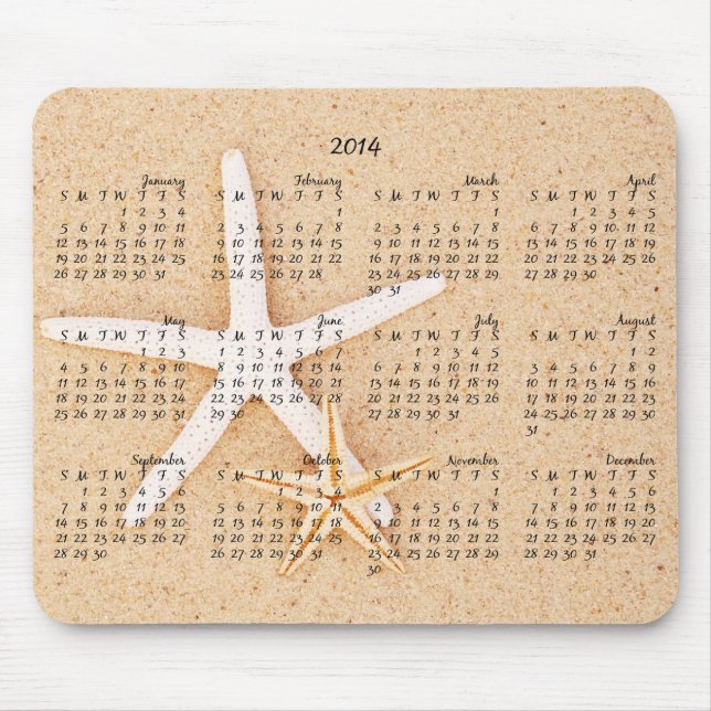 2014 Kalender - Starfish Mousepad (Vorne)