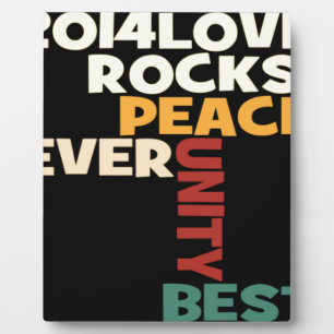 2014 Liebe Rocks Peace Art Print Fotoplatte