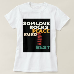 2014 Liebe Rocks Peace Art Print T-Shirt