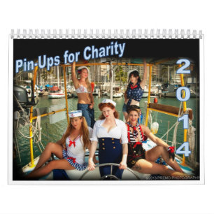 2014 PinUps für Wohltätigkeit-Kalender Kalender