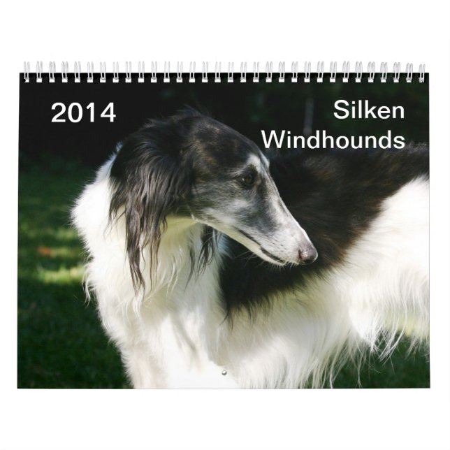2014 seidenes Windhounds 2-3 Kalender (Titelbild)