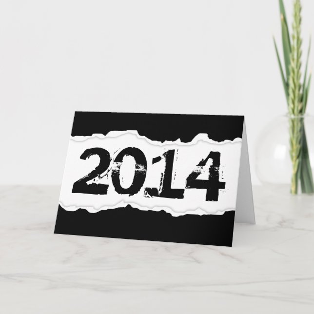2014 (Seitenränder) Feiertagskarte (Vorderseite)