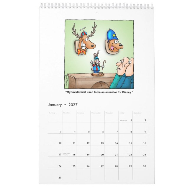 2014 unglaublich witzig Jagd-Cartoon-Kalender Kalender (Jan 2027)