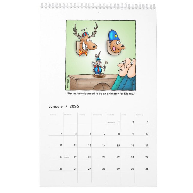 2014 unglaublich witzig Jagd-Cartoon-Kalender Kalender (Jan 2026)