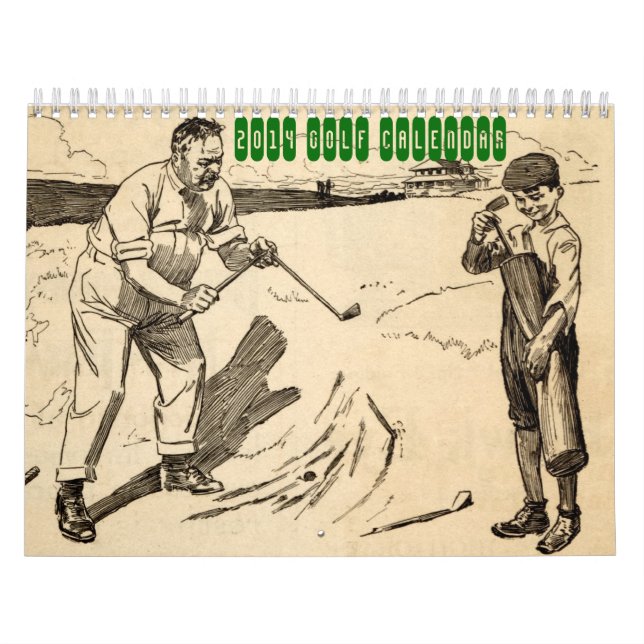 2014 Vintager Golf-Kalender Kalender (Titelbild)