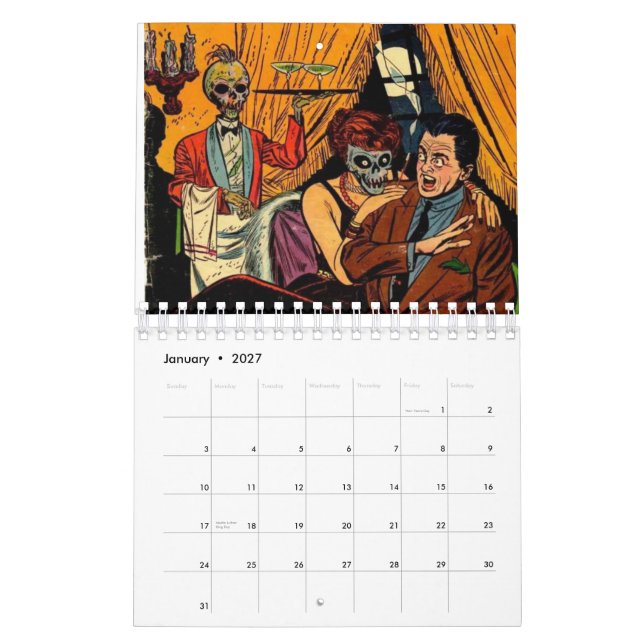 2014 Vintager Horror-Comic-Kalender Kalender (Jan 2027)