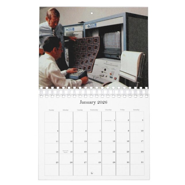2014 Vintager Tech-Kalender Kalender (Jan 2026)