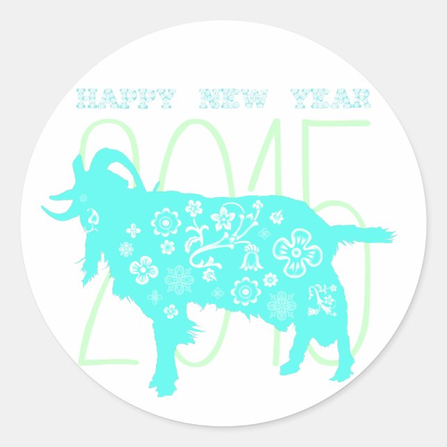 2015 Année du bélier de chèvre ou mouton - Sticker (Devant)