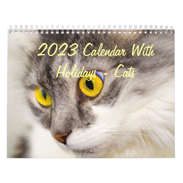 2015 calendrier avec des vacances - chats (Protection)