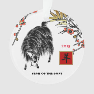 2015 Chinese-Jahr der Ziegen-Kreis-Verzierungen Ornament