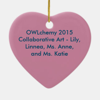 2015 GedenkOWLchemy Weihnachtsverzierung Keramikornament