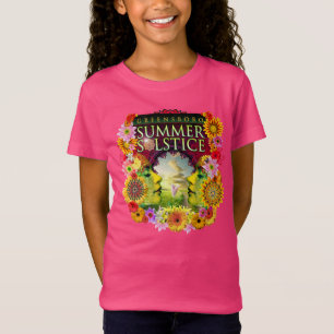 2015 Greensboro Sommer-Sonnenwende-Festival Pink  T-Shirt