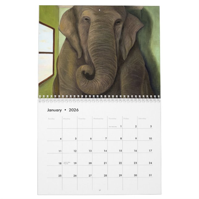 2015 Kalender-Kunst durch Leah Saulnier Kalender (Jan 2026)