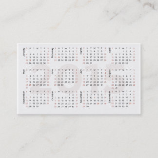 2015 Kalender-Visitenkarte Visitenkarte