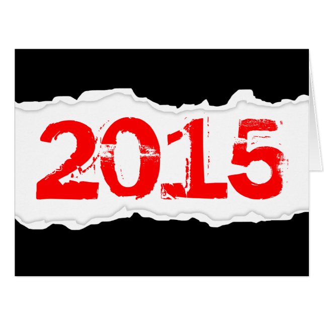 2015 (papier déchiré) (Devant horizontal)