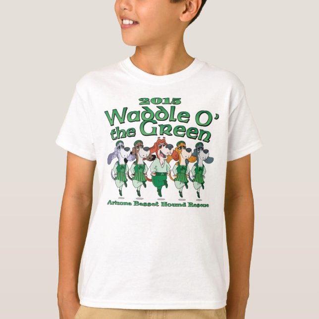 2015 Waddle O das grüne Shirt des Kindes (Vorderseite)