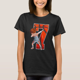 2016 7. Geburtstag Basketball Sieben 7 Jahre alter T-Shirt