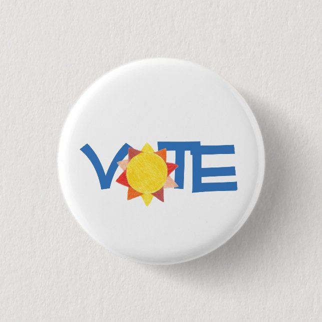2016 "Abstimmungs-" Knopf - mit Sonne Button (Vorderseite)