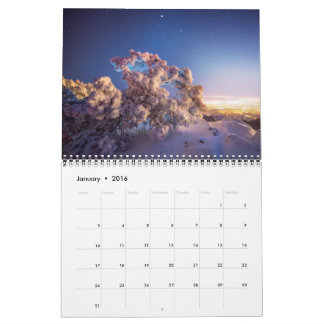 2016 calendrier - photographie de Knate Myers