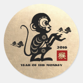 2016 Chinesisches Jahr der Geschenkkleber für den  Runder Aufkleber