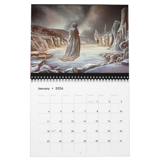~ 2016 de calendrier d'art Philip Rubinov Jacobson (Jan 2026)