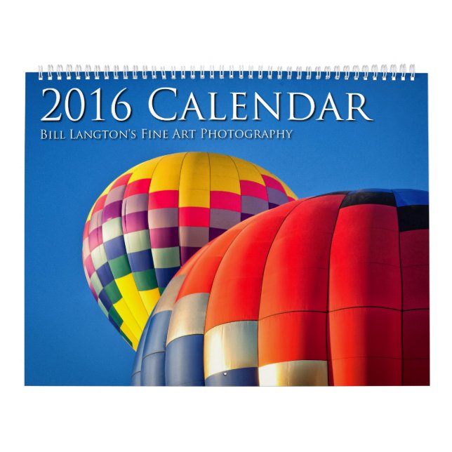 2016 Kalender, Kunst-Fotografie Bills Langtons Kalender (Titelbild)