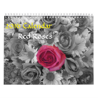 2016 Kalender-Roter Rosen-Kalender Kalender