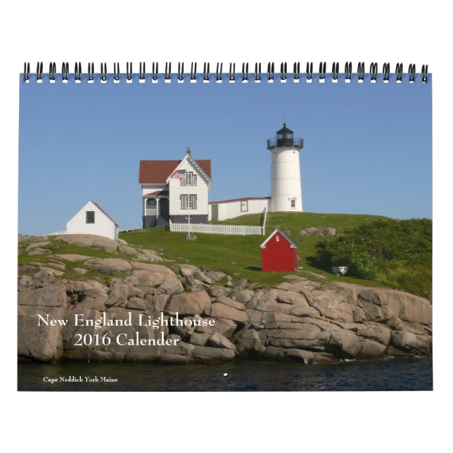 2016 New England Leuchtturm-Kalender Kalender (Titelbild)
