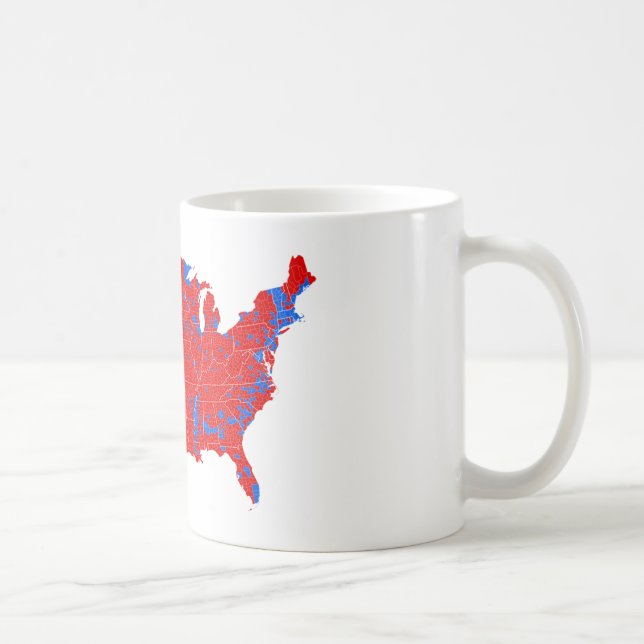 2016 Präsidentenwahl - Landkreis-waagerecht Kaffeetasse (Rechts)