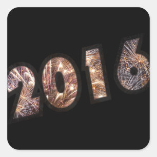 2016 QUADRATISCHER AUFKLEBER