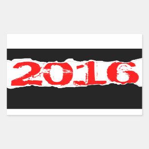 2016 (Seitenriß) Rechteckiger Aufkleber
