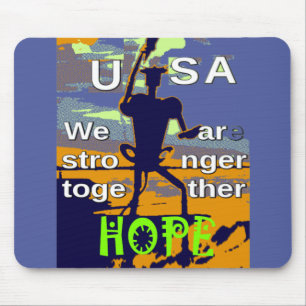 2016 US-Wahl Hillary Clinton Hoffnung Stärker Zusa Mousepad