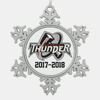 2017-2018 Donner-Verzierung Schneeflocken Zinn-Ornament