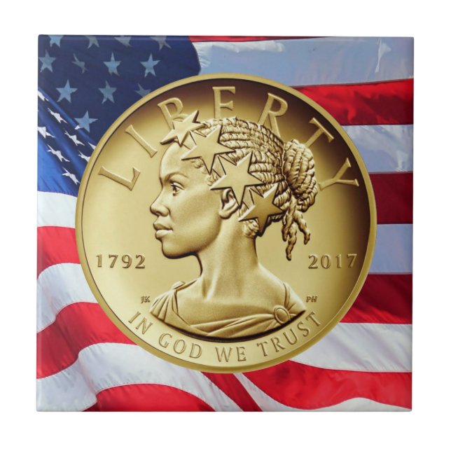 2017 American Liberty 225-jähriges Gold-Coin  Fliese (Vorderseite)