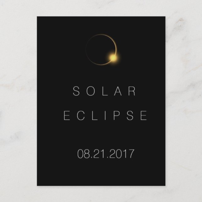 2017 American Total Solar Eclipse Postkarte (Vorderseite)