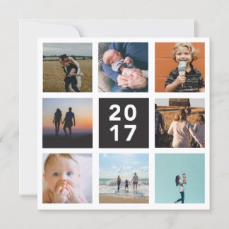 2017 Année en révision Carte de vacances