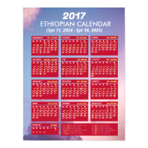 2017 Äthiopischer Kalender - Weltjahr 2024 herunte