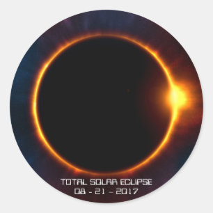 2017 Dark Solar Eclipse Sticker
